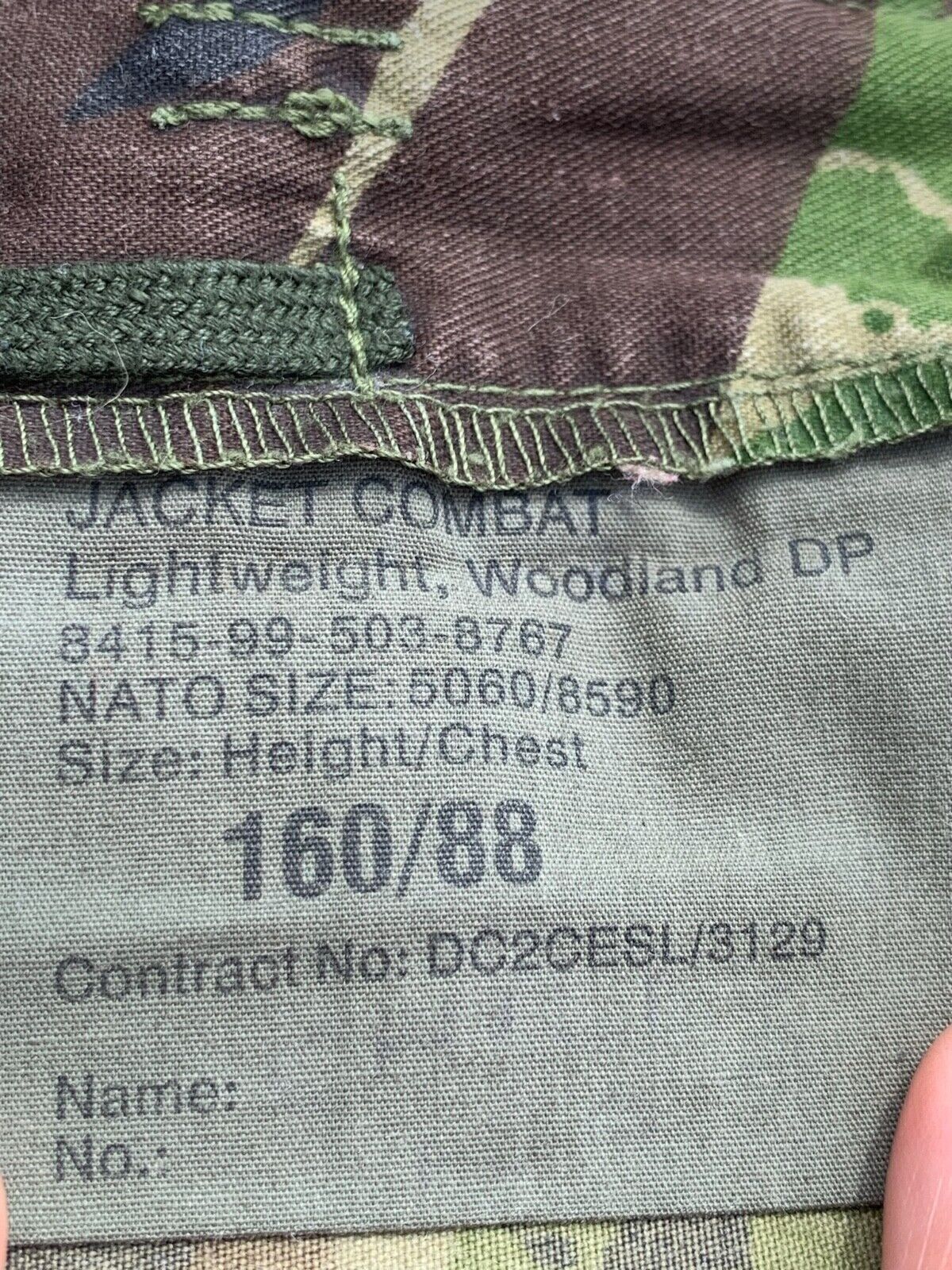 Genuine British Army DPM Woodland Combat Jacket - Size 160/88 - The Militaria Shop
