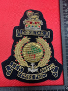 British Army Bullion Embroidered Blazer Badge - Royal Marines - Queen's Cro - The Militaria Shop