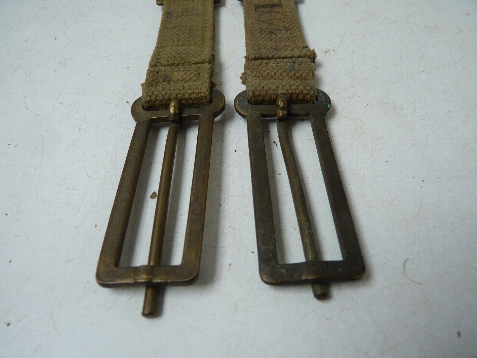 Original WW2 British Army 37 Pattern Webbing Brace Adaptor Pair - The Militaria Shop