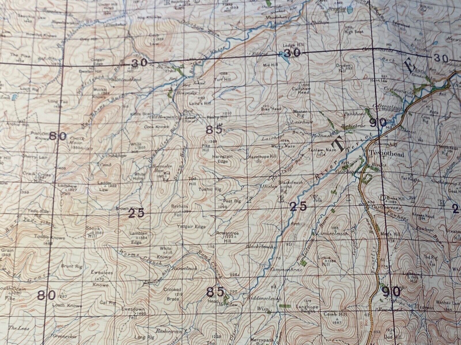 Large WW2 British Army - 1933 dated General Staff map of HARWICK & ESKDALE. - The Militaria Shop