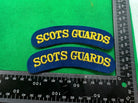 Scots Guards British Army Shoulder Titles Pair - WW2 Onwards Pattern - The Militaria Shop