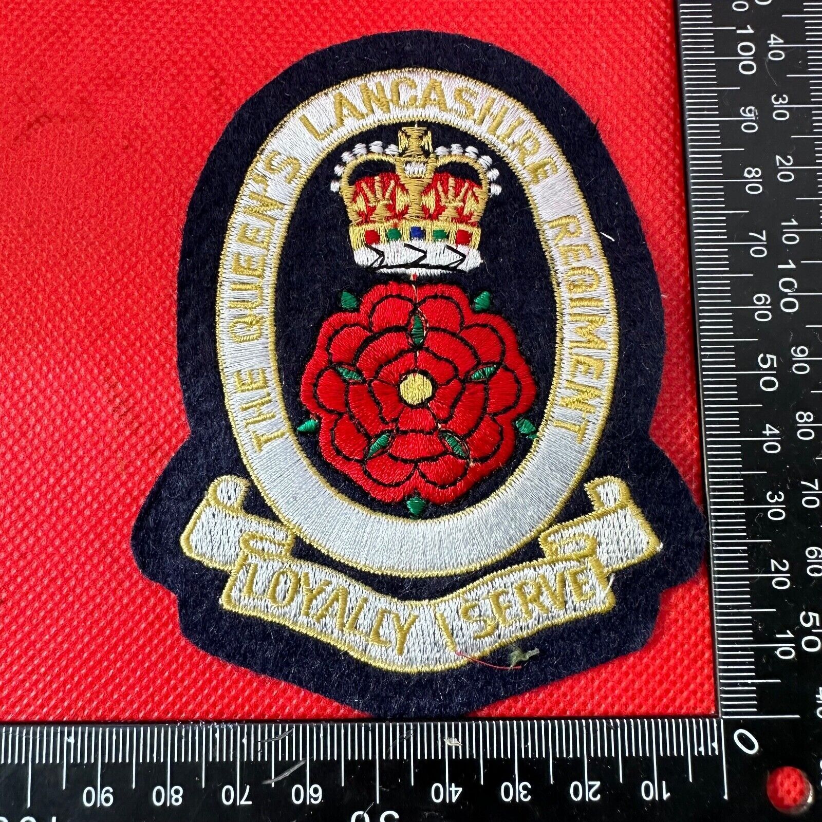 British Army The Queen's Royal Hussars Regiment Embroidered Blazer Badge - The Militaria Shop