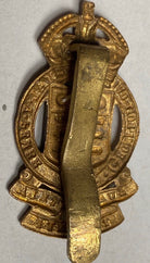WW1 / WW2 British Army - Royal Army Ordnance Corps (motto version) cap badge. - The Militaria Shop