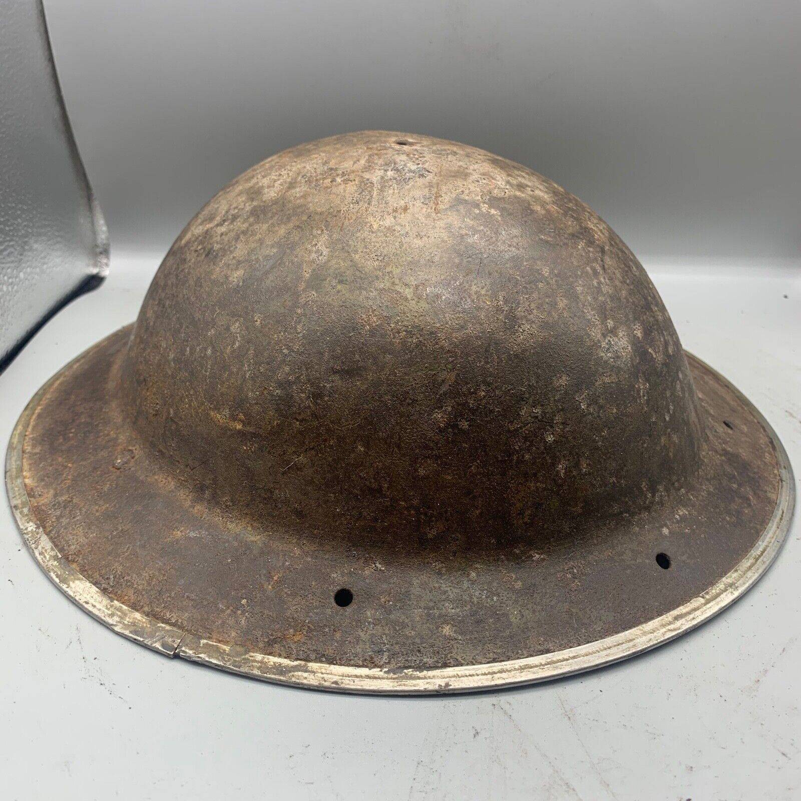 Original WW2 South African Army Mk2 Brodie Helmet - British Style Combat Helmet - The Militaria Shop