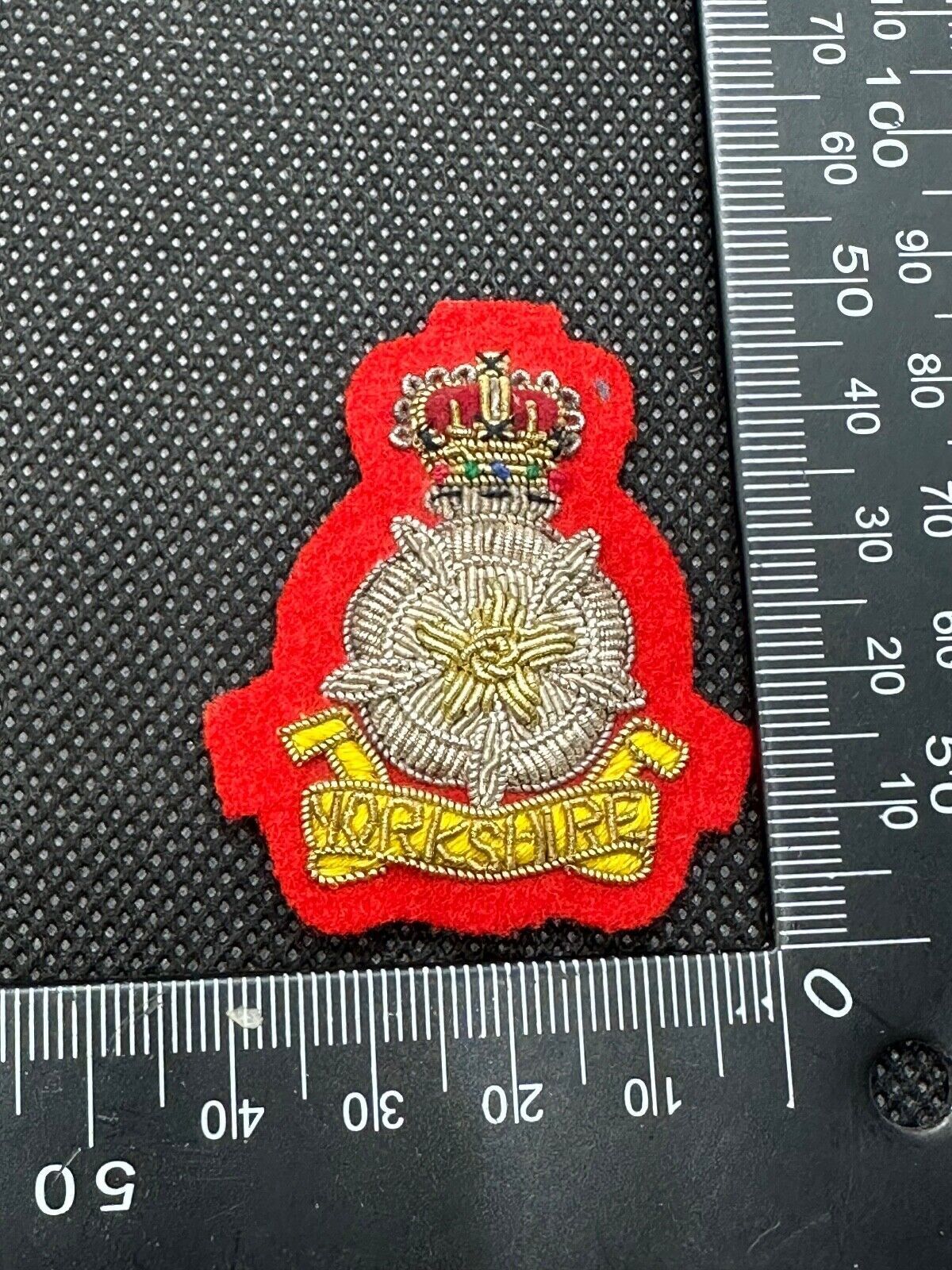 British Army Yorkshire Volunteers Bullion Cap / Beret / Blazer Badge - UK Made - The Militaria Shop