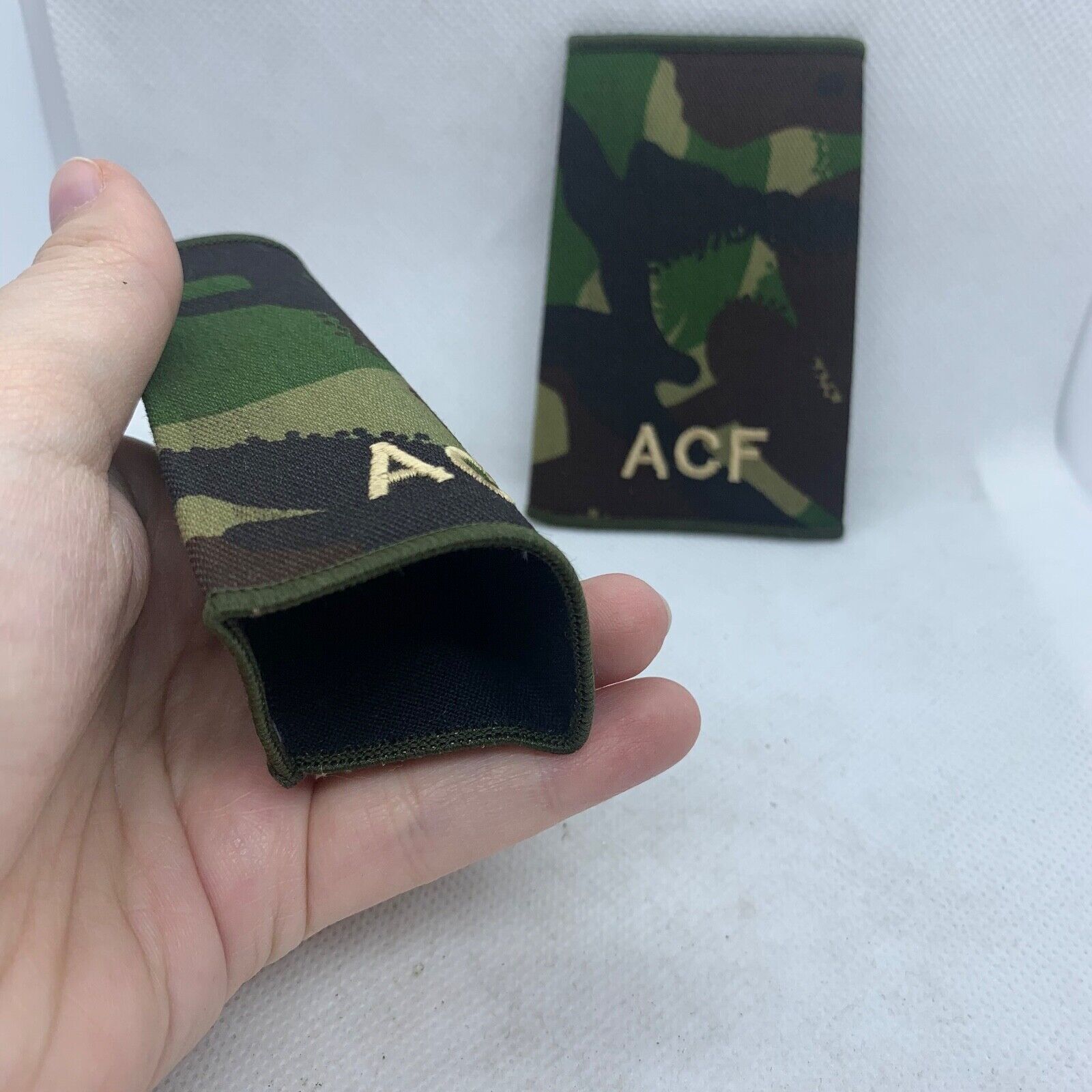 Cadet ACF DPM Rank Slides / Epaulette Pair Genuine British Army - NEW - The Militaria Shop