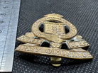 Original WW2 British Royal Army Ordinance Corps RAOC Brass Kings Crown Cap Badge - The Militaria Shop