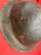 Original WW2 Combat Helmet - British / South African Army Mk2 Brodie Helmet - The Militaria Shop
