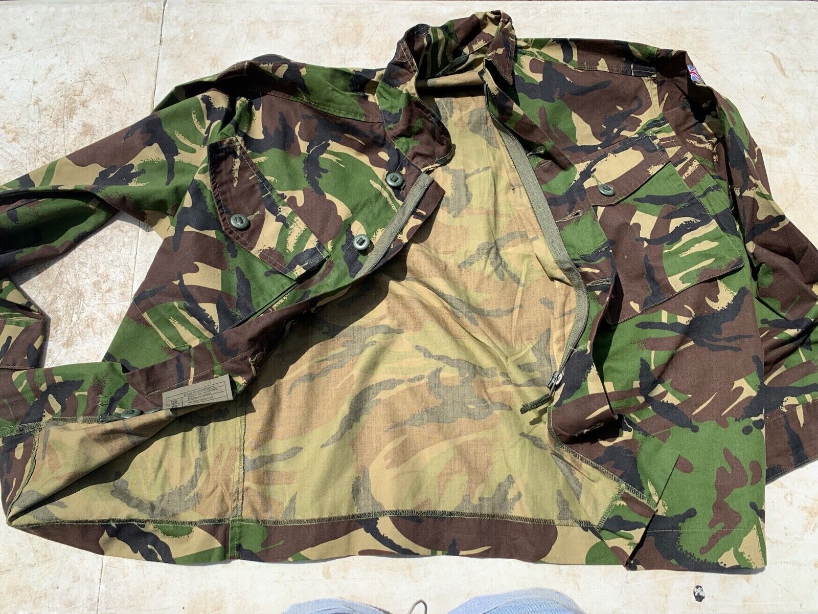 Genuine British Army DPM Woodland Combat Jacket - Size 160/104 - The Militaria Shop