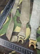 Original British Royal Air Force RAF Blue L Strap Pair - WW2 37 Pattern - The Militaria Shop