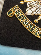 British Army Bullion Embroidered Blazer Badge - Bedfordshire & Hertfordshire - The Militaria Shop