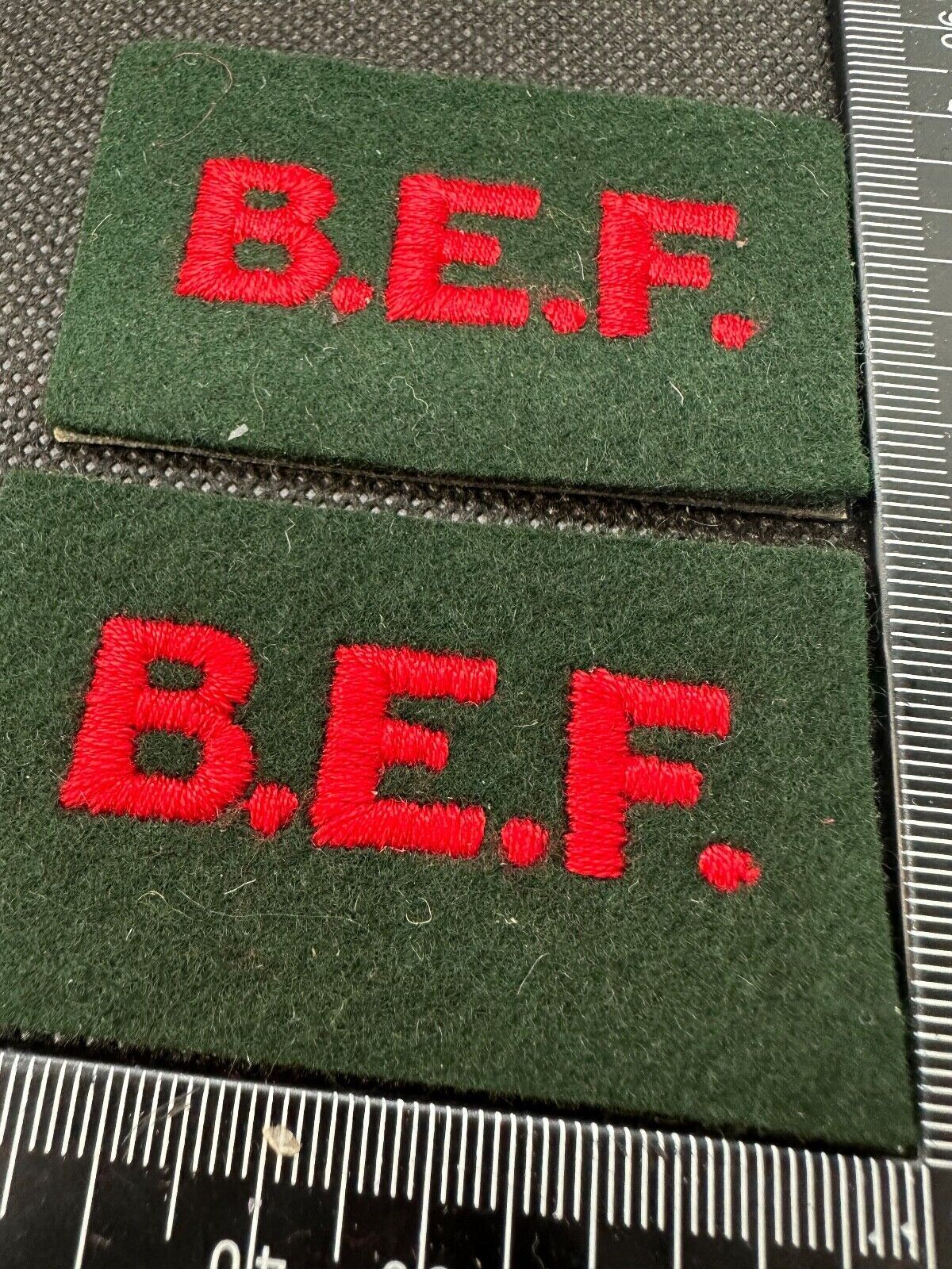 British Expeditionary Force British Army Shoulder Titles - Nice Reproduction - The Militaria Shop