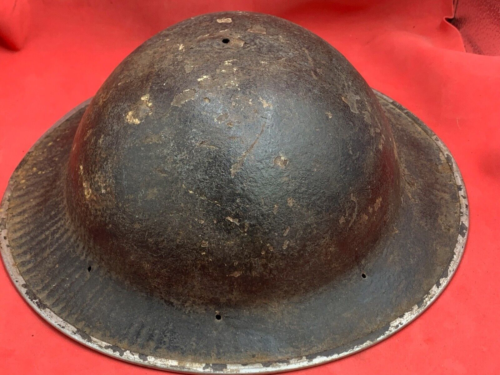 Original WW2 Combat Helmet - British / South African Army Mk2 Brodie Helmet - The Militaria Shop