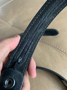 Aker Black Leather Pistol Police Belt - Varied Sizes - Hidden Coin Compartment - The Militaria Shop