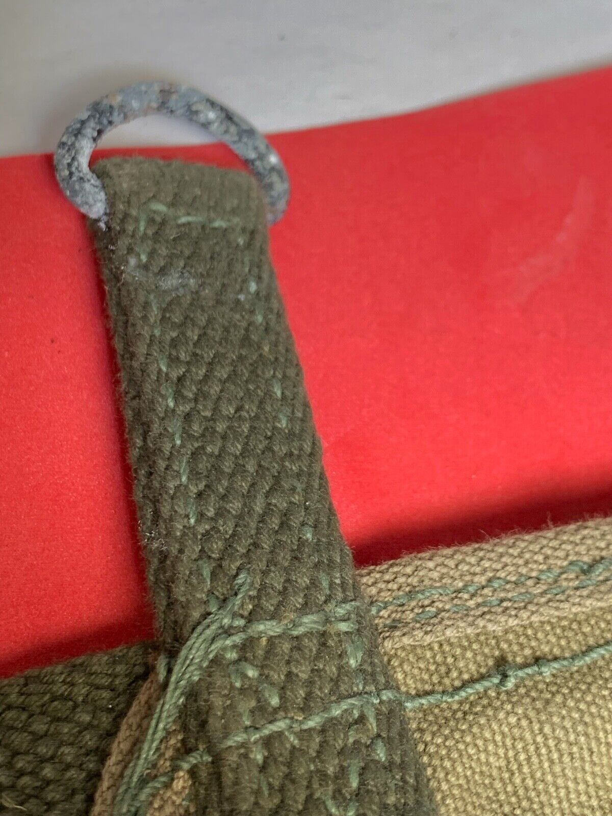 Original WW2 US Army M1928 Haversack Pack Tail - 1944 Dated - The Militaria Shop
