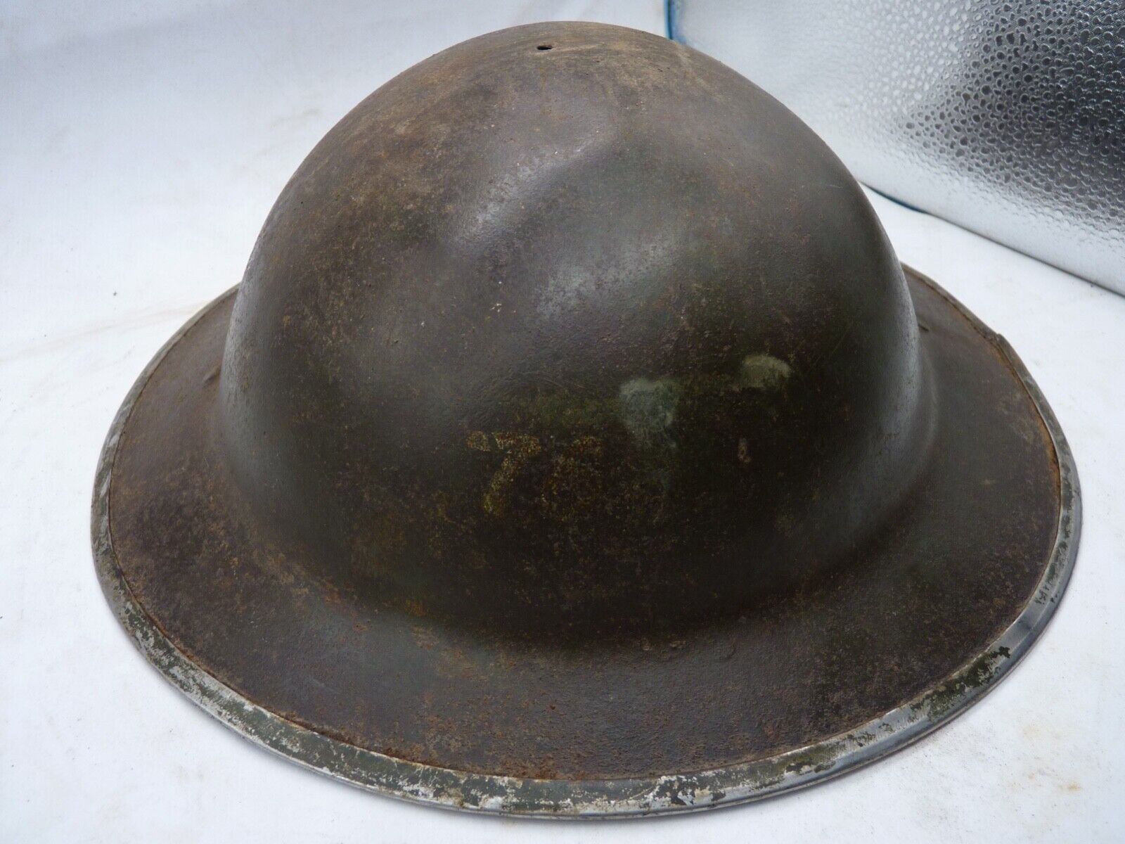 Original WW2 British Style South African Mk2 Army Combat Helmet - The Militaria Shop