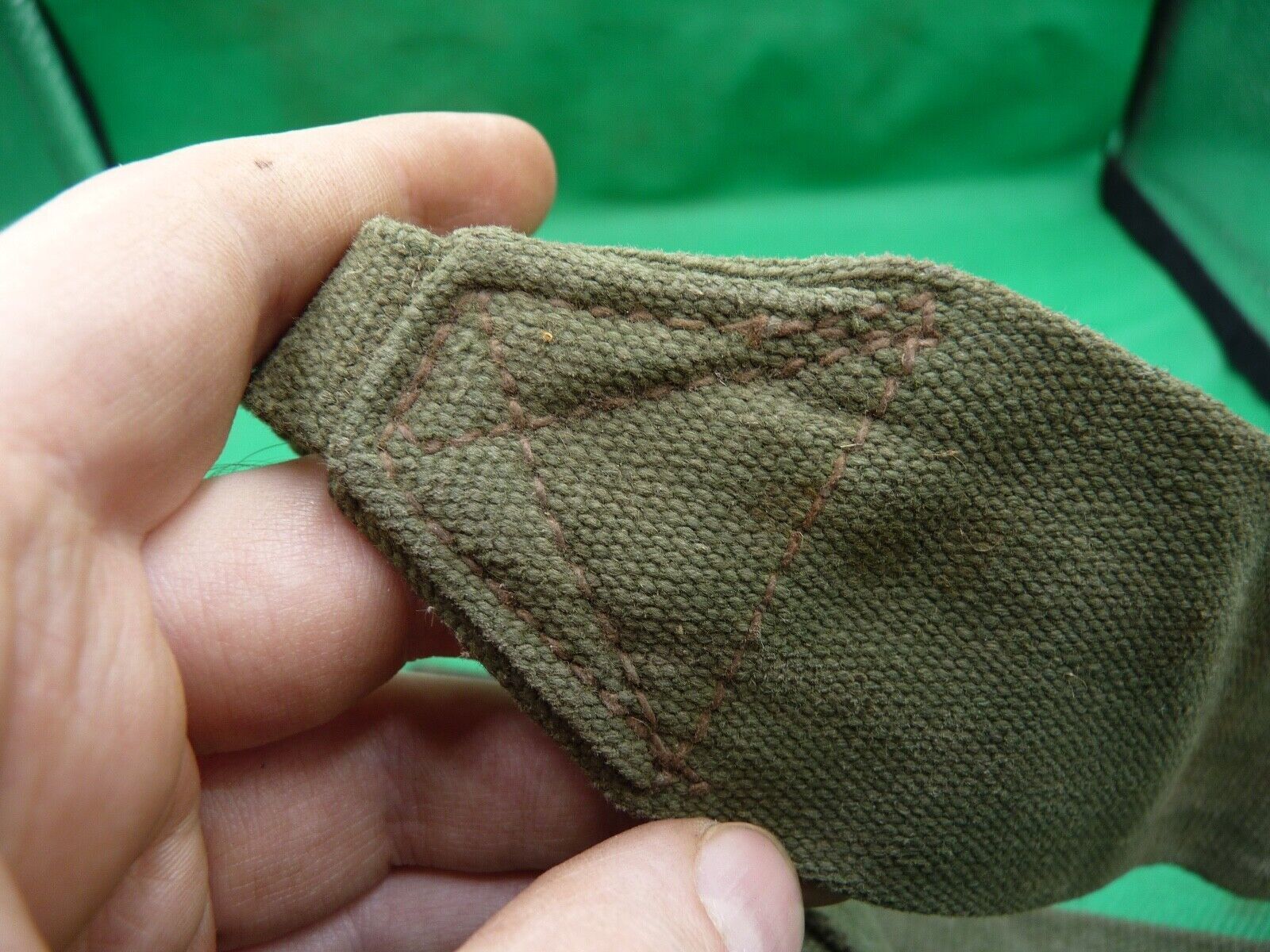 Original WW2 British Army 44 Pattern Equipment Strap - 1945 Dated - The Militaria Shop