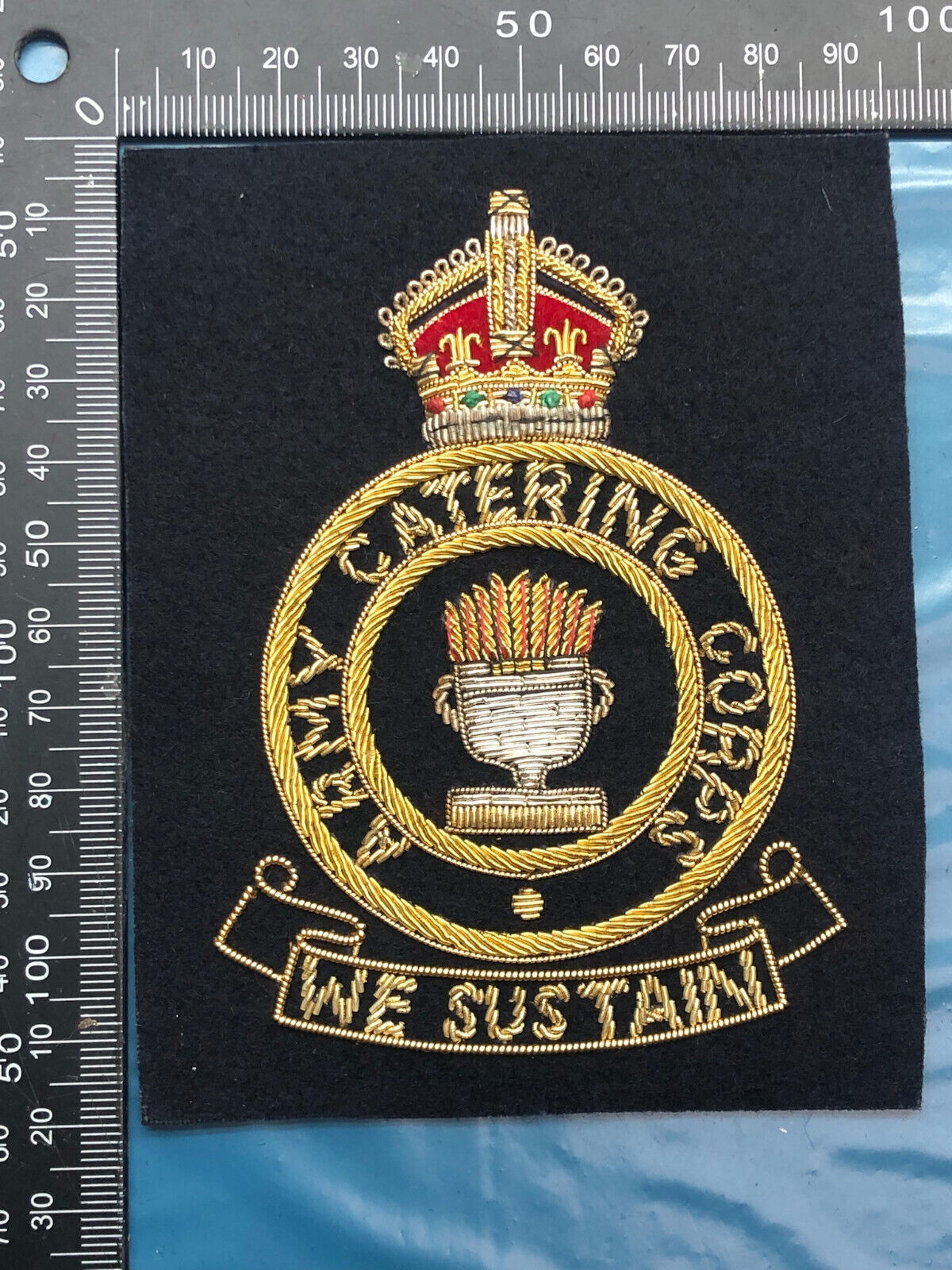 British Army Bullion Embroidered Blazer Badge - Army Catering Corps - The Militaria Shop