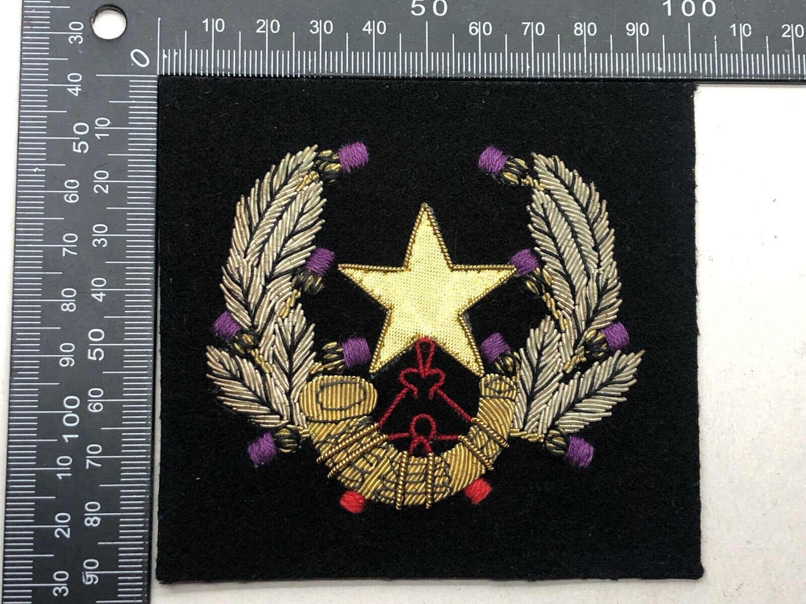 British Army Bullion Embroidered Blazer Badge - Cameronians Scottish Rifles - The Militaria Shop