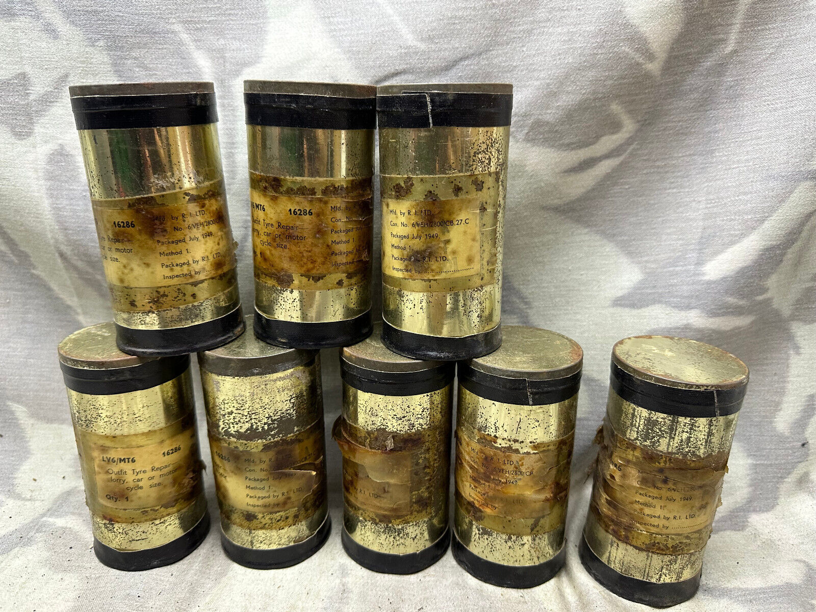 Orignal British Army Tyre Puncture Repair Kit - Lorry, Jeep, Bike - WW2 Pattern - The Militaria Shop