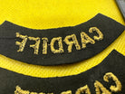 Original WW2 British Home Front Civil Defence Cardiff Shoulder Titles - The Militaria Shop