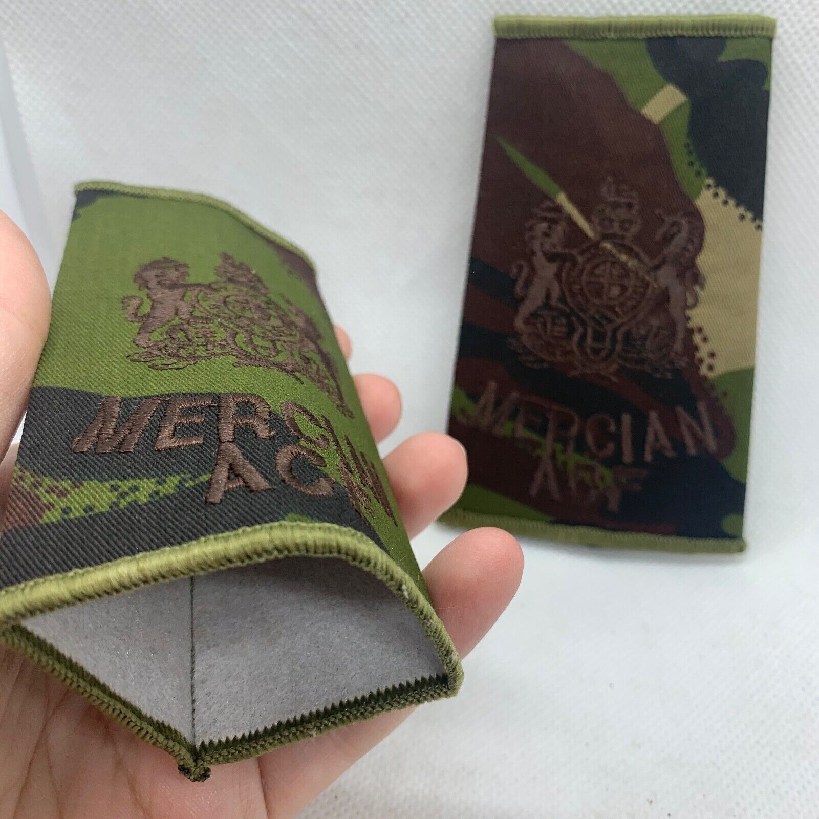 Mercian ACF DPM Rank Slides / Epaulette Pair Genuine British Army - NEW - The Militaria Shop