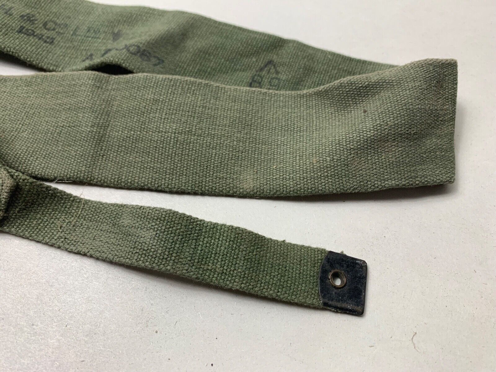 Original WW2 British Army 44 Pattern Equipment Strap - 1945 Dated - The Militaria Shop