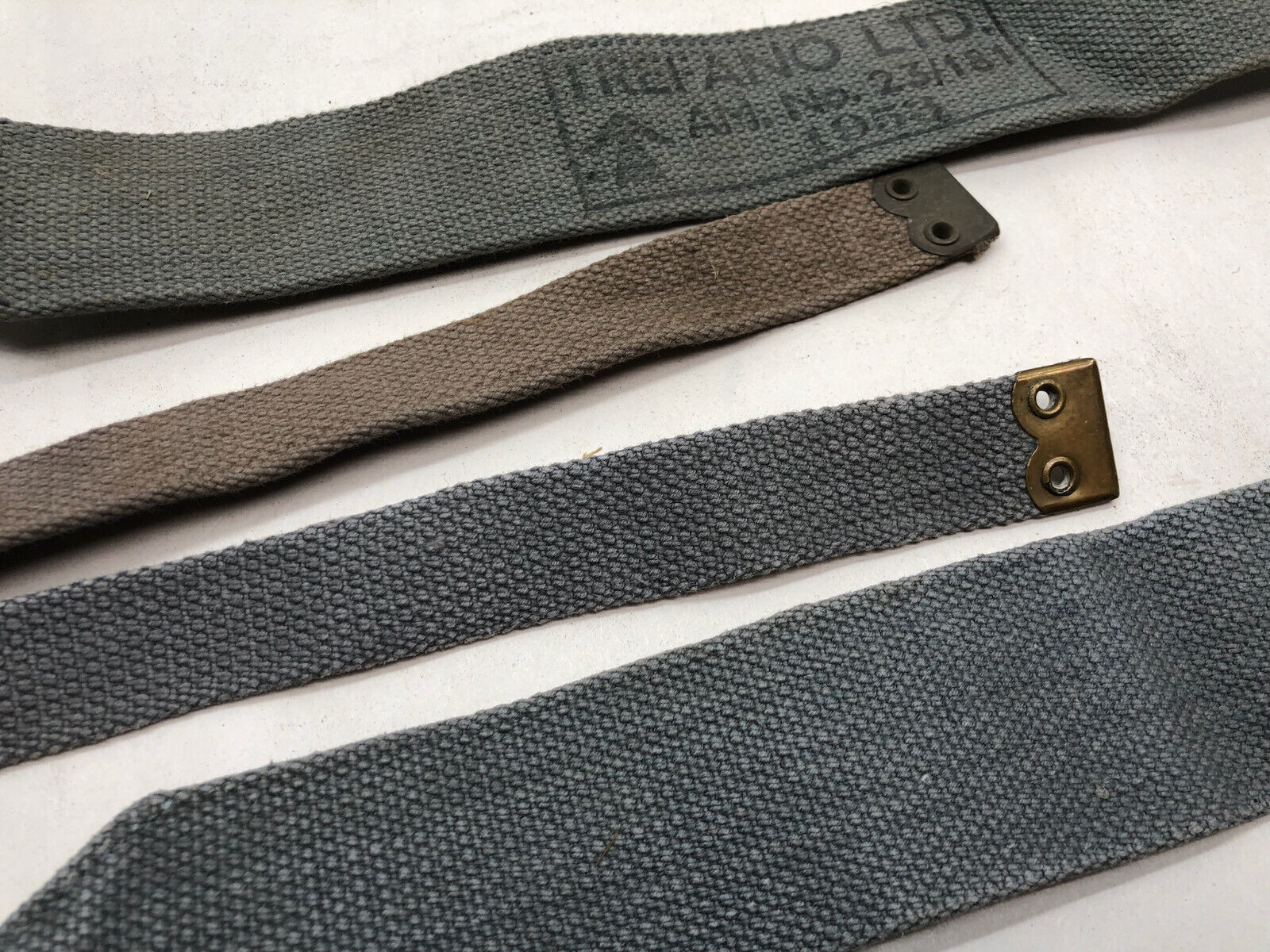 Original WW2 British Royal Air Force Blue 37 Pattern L Strap Set - The Militaria Shop