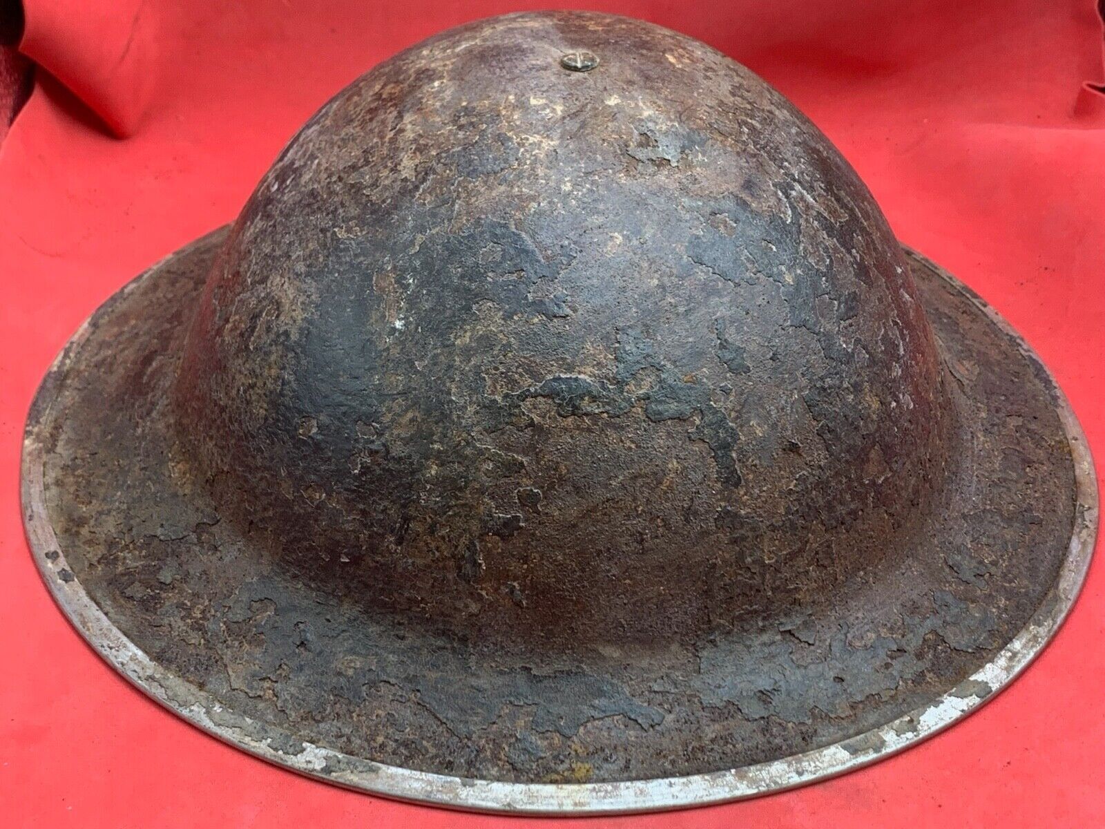 Original WW2 Combat Helmet - British / South African Army Mk2 Brodie Helmet - The Militaria Shop