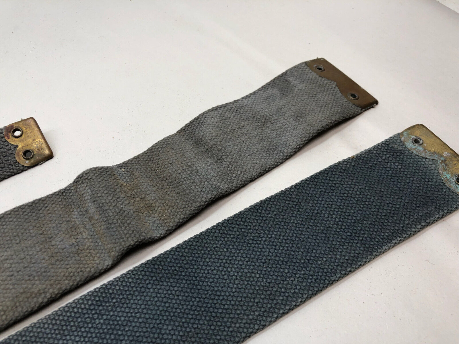 Original WW2 British Royal Air Force Blue 37 Pattern L Strap Set - The Militaria Shop
