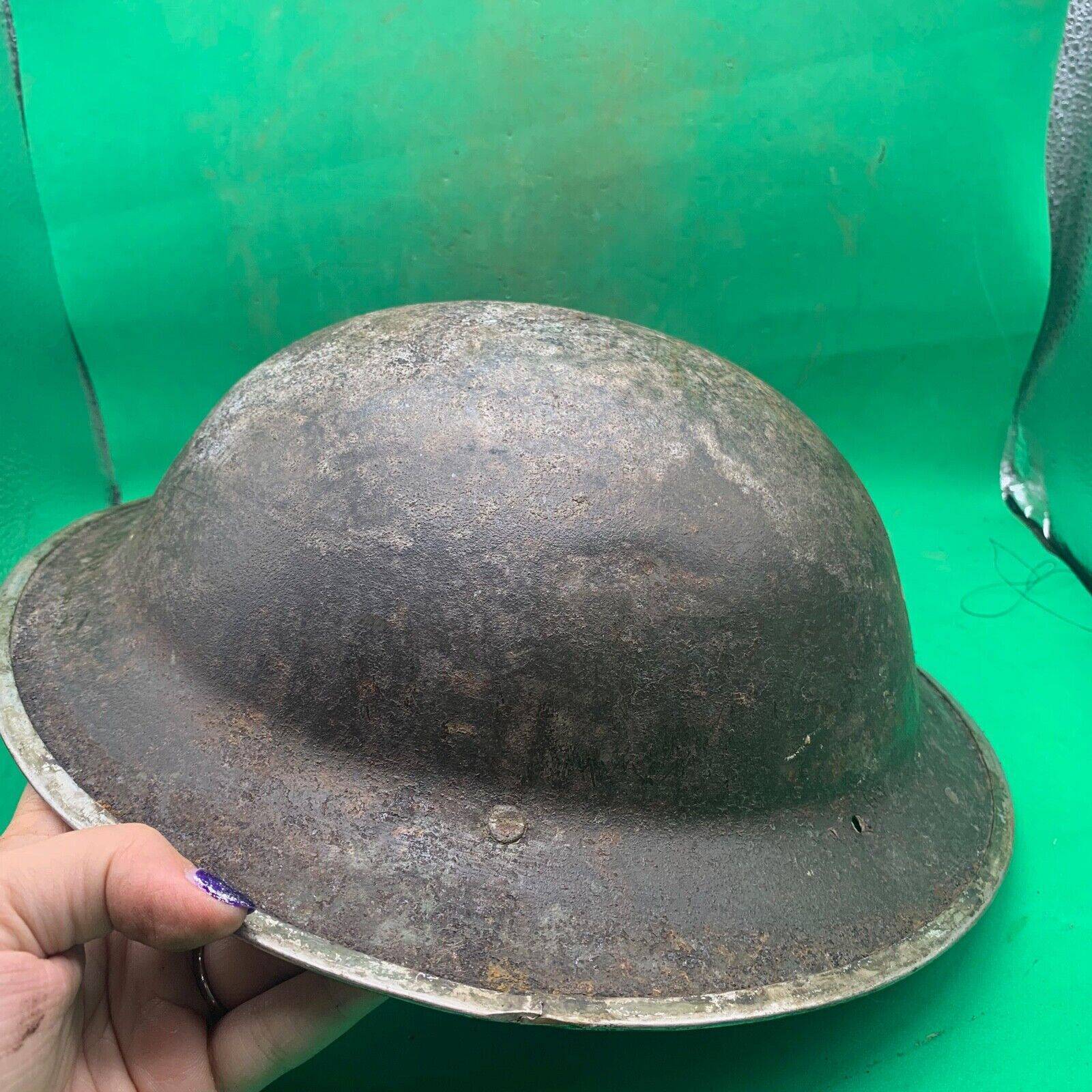 Original WW2 South African Army Mk2 Brodie Helmet - British Style Combat Helmet - The Militaria Shop