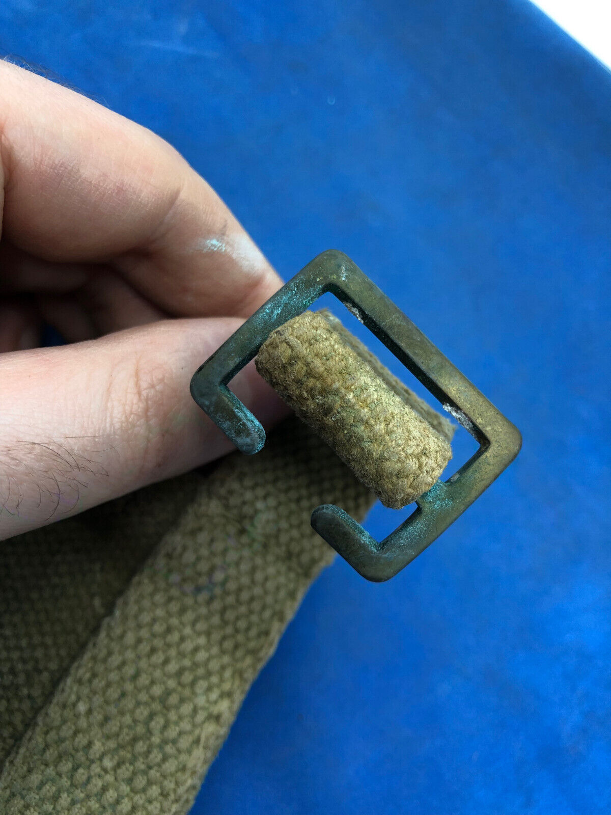 WW2 British Army 37 Pattern Webbing Water Bottle Carrier Harness - 1944 Dated - The Militaria Shop