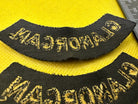 Original WW2 British Home Front Civil Defence Glamorgan Shoulder Titles - The Militaria Shop