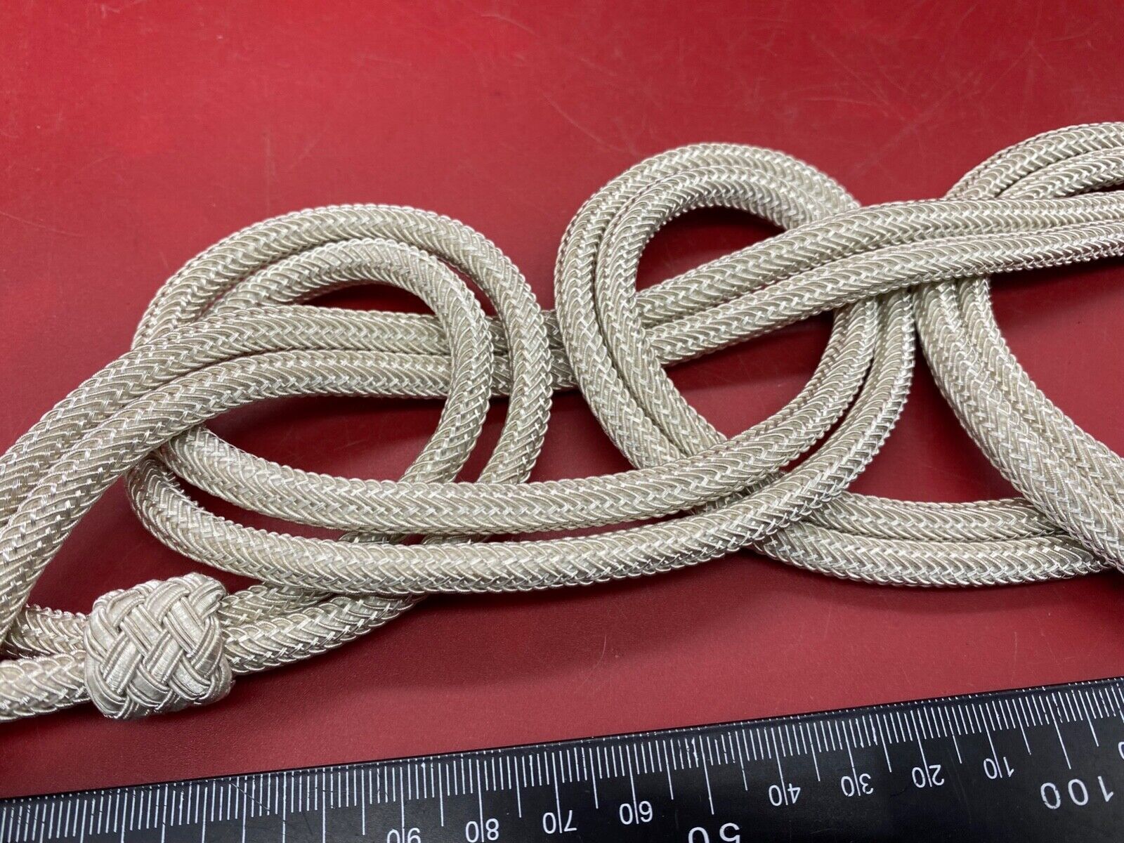 German Army Officer's Silver Braid Lanyard / Aguillette. - The Militaria Shop
