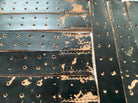 WW2 German Army belt leather fastening strip. Black leather reproduction. - The Militaria Shop