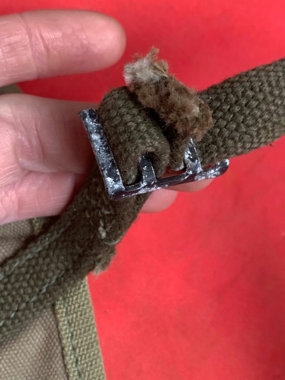 Original WW2 US Army M1928 Haversack Pack Tail - 1944 Dated - The Militaria Shop