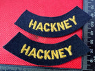 Original WW2 British Home Front Civil Defence Hackney Shoulder Titles - The Militaria Shop