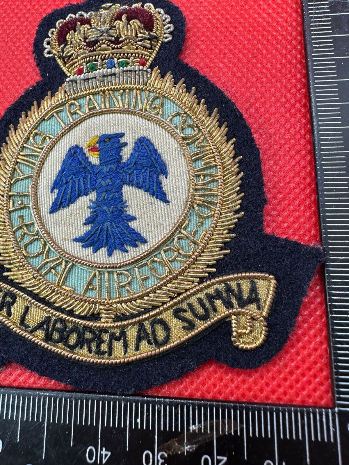 British RAF Royal Air Force Training Command Bullion Embroidered Blazer Badge - The Militaria Shop