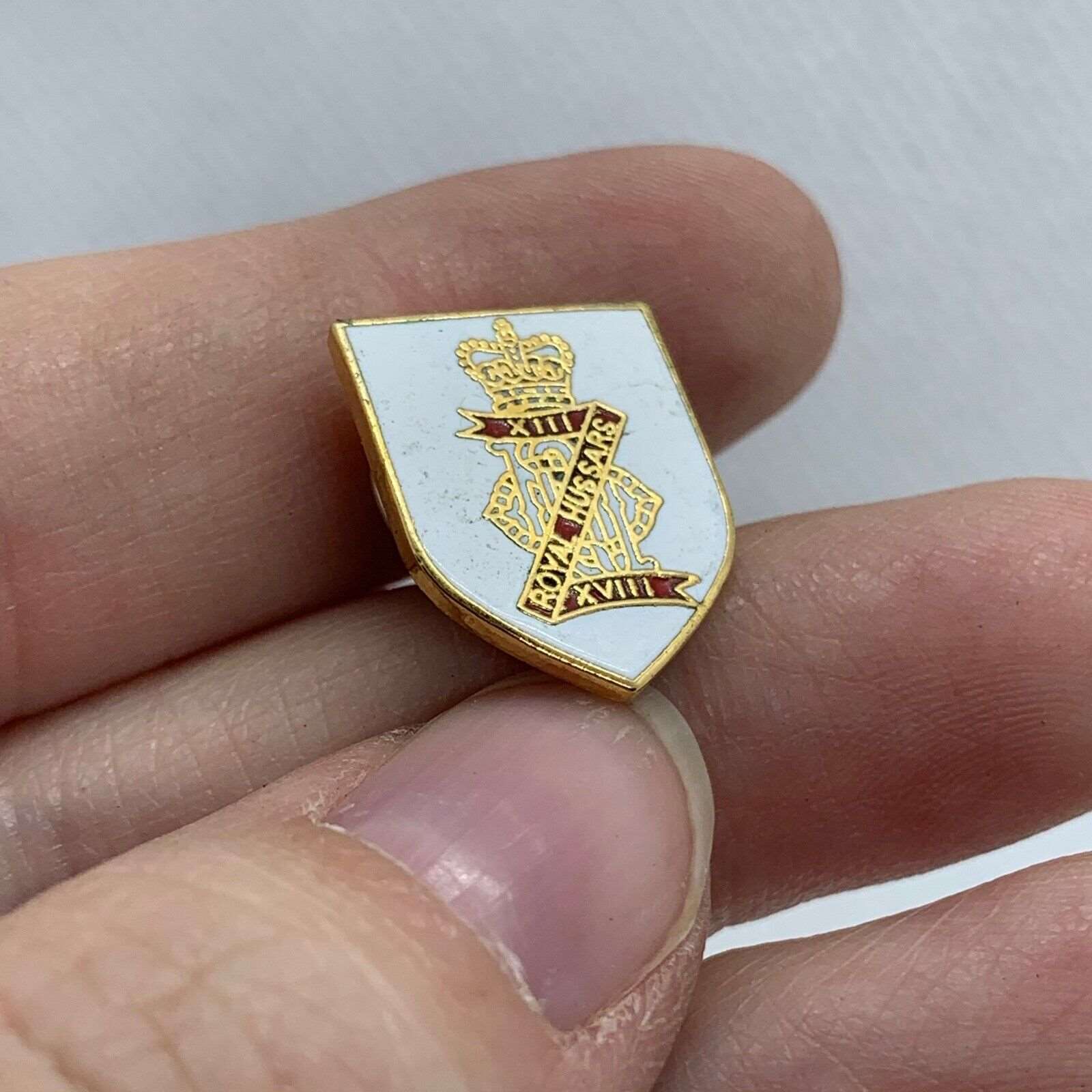13th/18th Royal Hussars - NEW British Army Military Cap/Tie/Lapel Pin Badge #153 - The Militaria Shop