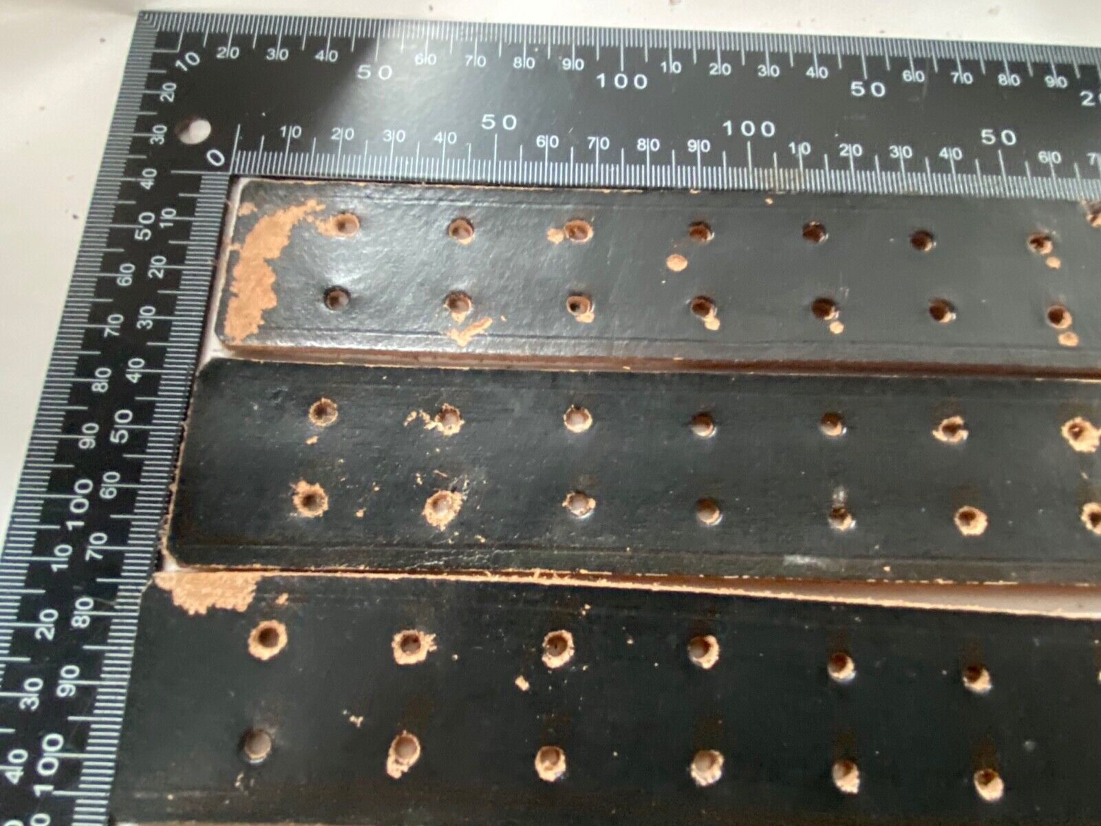 WW2 German Army belt leather fastening strip. Black leather reproduction. - The Militaria Shop