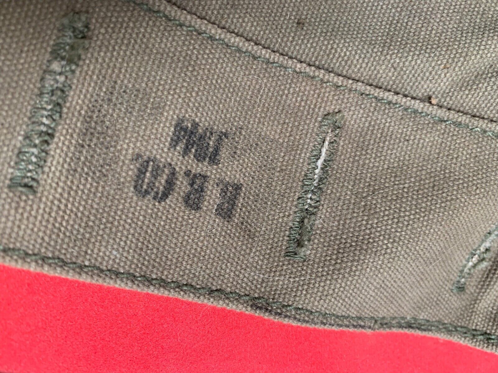 Original WW2 US Army M1928 Haversack Pack Tail - 1944 Dated - The Militaria Shop