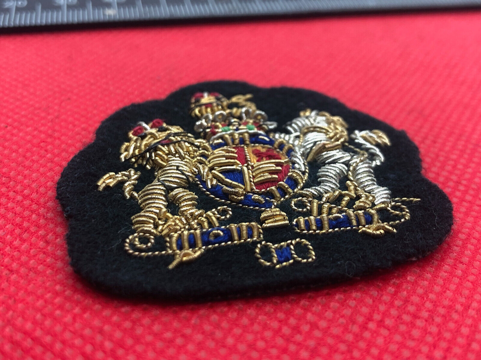 Genuine British Army Warrant Officer WO1 Rank Badge Bullion Embroidered - The Militaria Shop