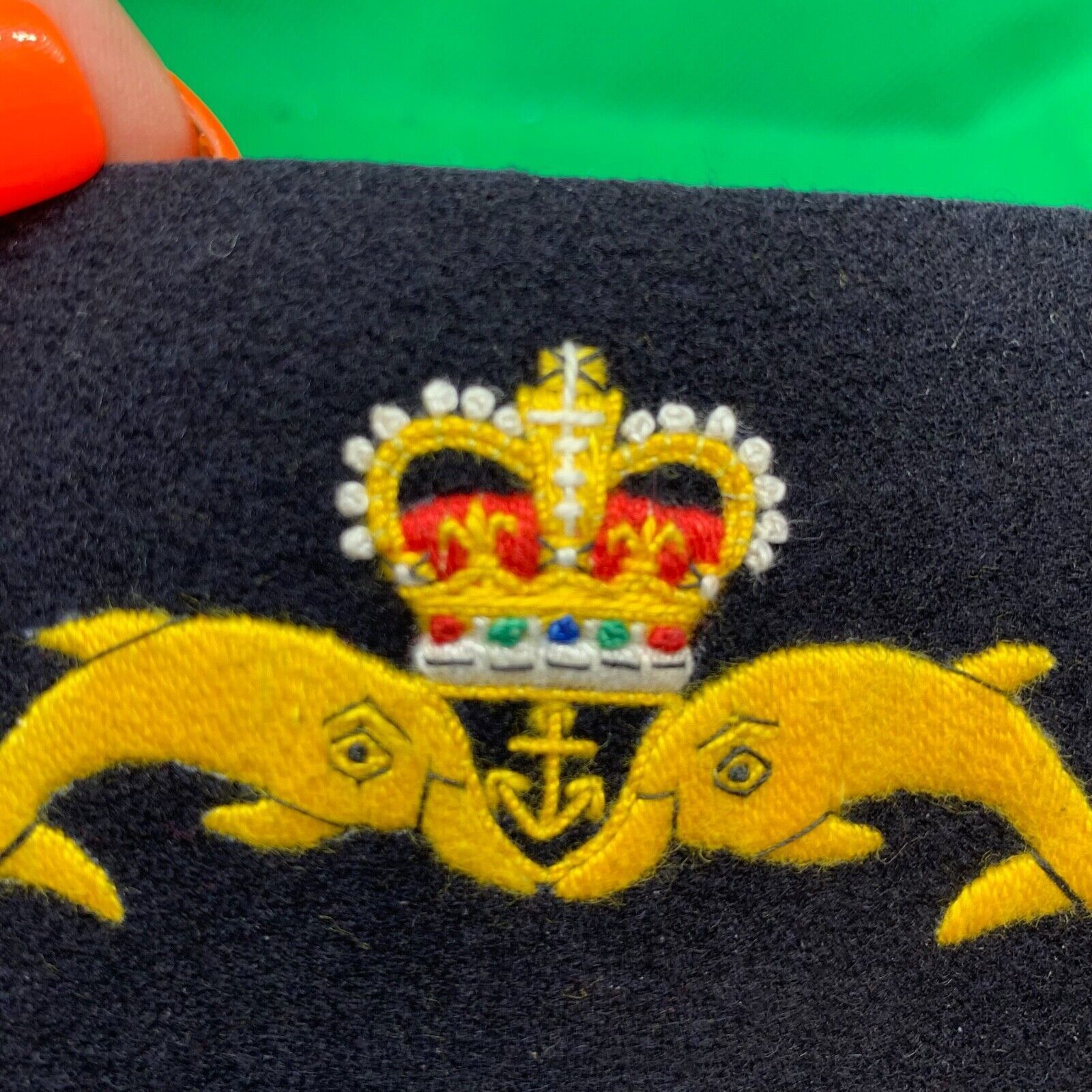 British Royal Navy Submariners Embroidered Blazer Badge - The Militaria Shop