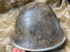 WW2 Mk3 High Rivet Turtle - British / Canadian Army Helmet - Nice Original - The Militaria Shop