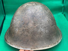 Original WW2 British Army / Canadian Army Mk3 Turtle Combat Helmet - The Militaria Shop
