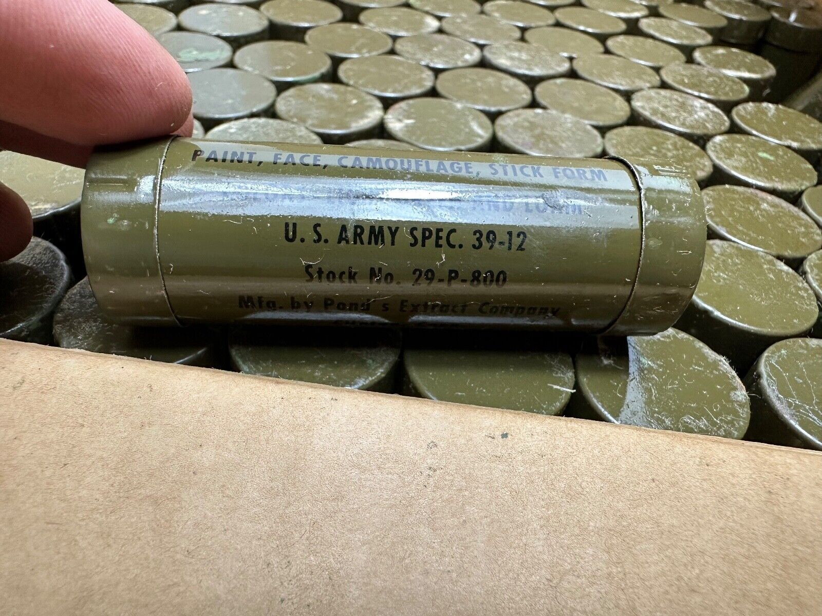 Original WW2 US Army / Airborne Green & Loam Face Paint - Unissued out of Bo - The Militaria Shop