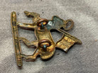 Original WW1 / WW2 British Army - Queen's West Surrey Regiment Collar Badge - The Militaria Shop