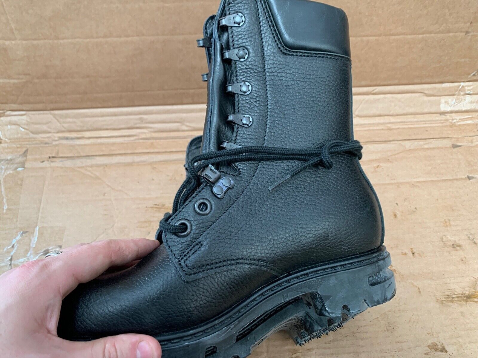Army Boots Genuine Dutch Military Combat Leather High Leg Tactical Hiking Boots - The Militaria Shop