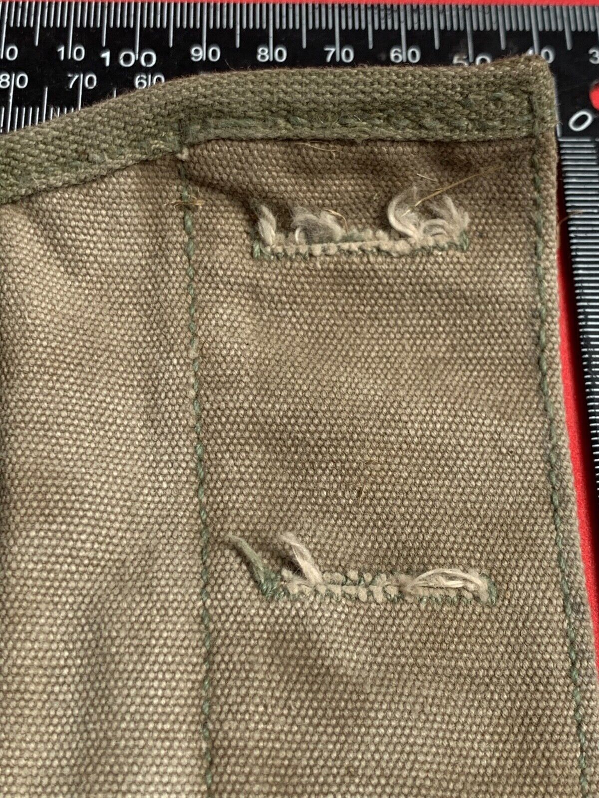 Original WW2 US Army M1928 Haversack Pack Tail - 1944 Dated - The Militaria Shop