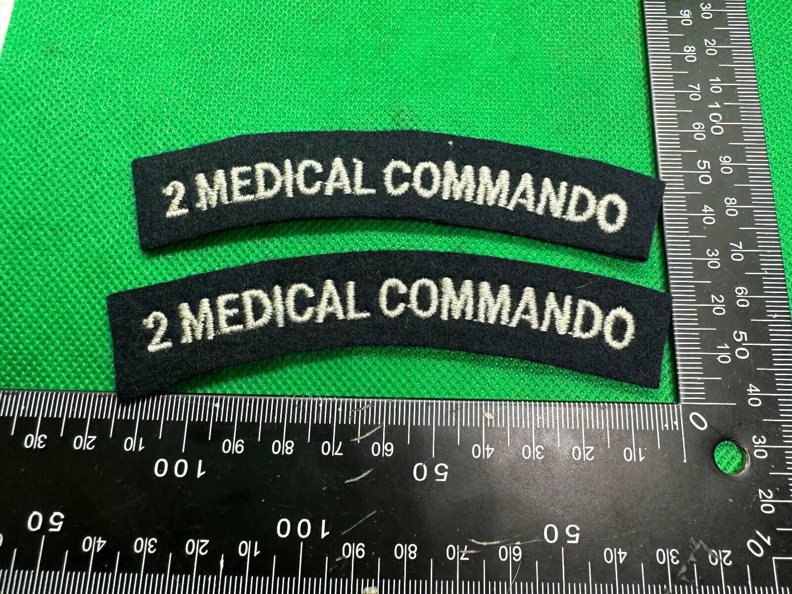 2nd Medical Commando British Army Shoulder Titles - WW2 Onwards Pattern - The Militaria Shop